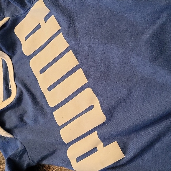 Puma royal blue long sleeve footed sleeper/footie - Picture 3 of 3